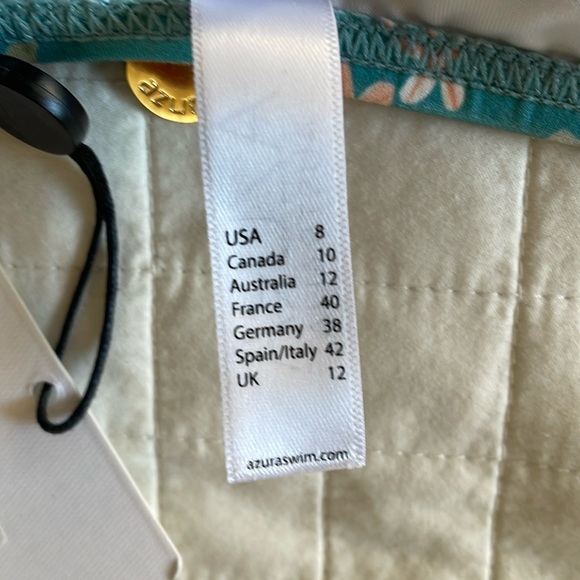 NWT | Azura Australia ~ Elmwood strappy midrise bikini bottom US 8 - Picture 2 of 4